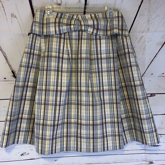 Paniz Plaid Skirt size 8 Fit and Flare - Picture 1 of 7